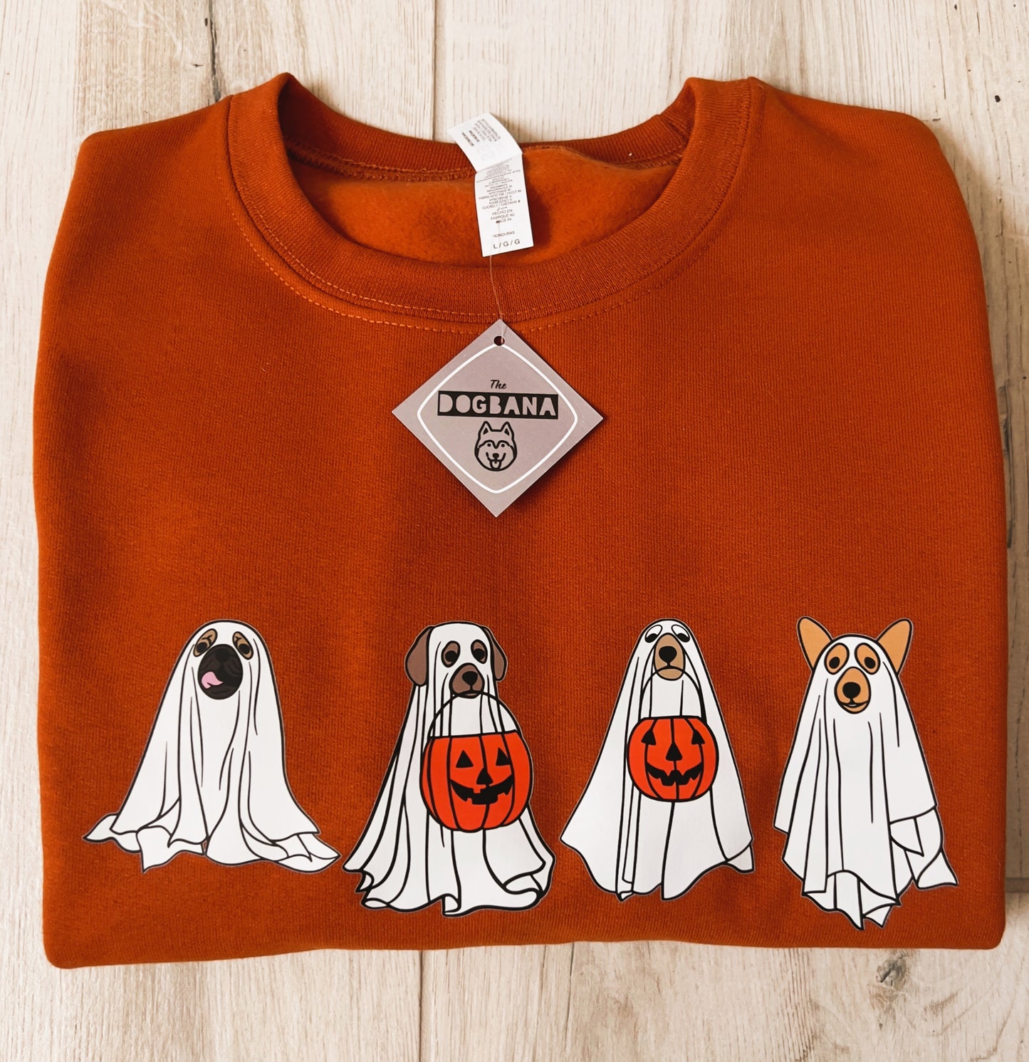 Halloween Ghost Dogs Crewnecks