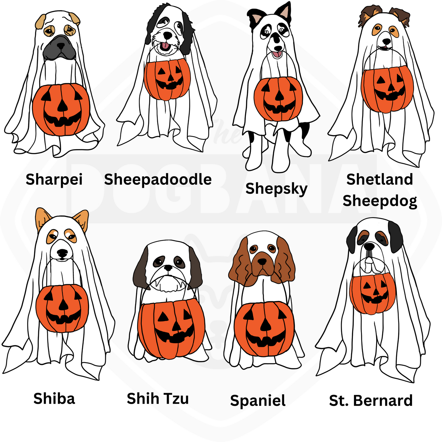 Custom Breed Ghost Dog Apparel
