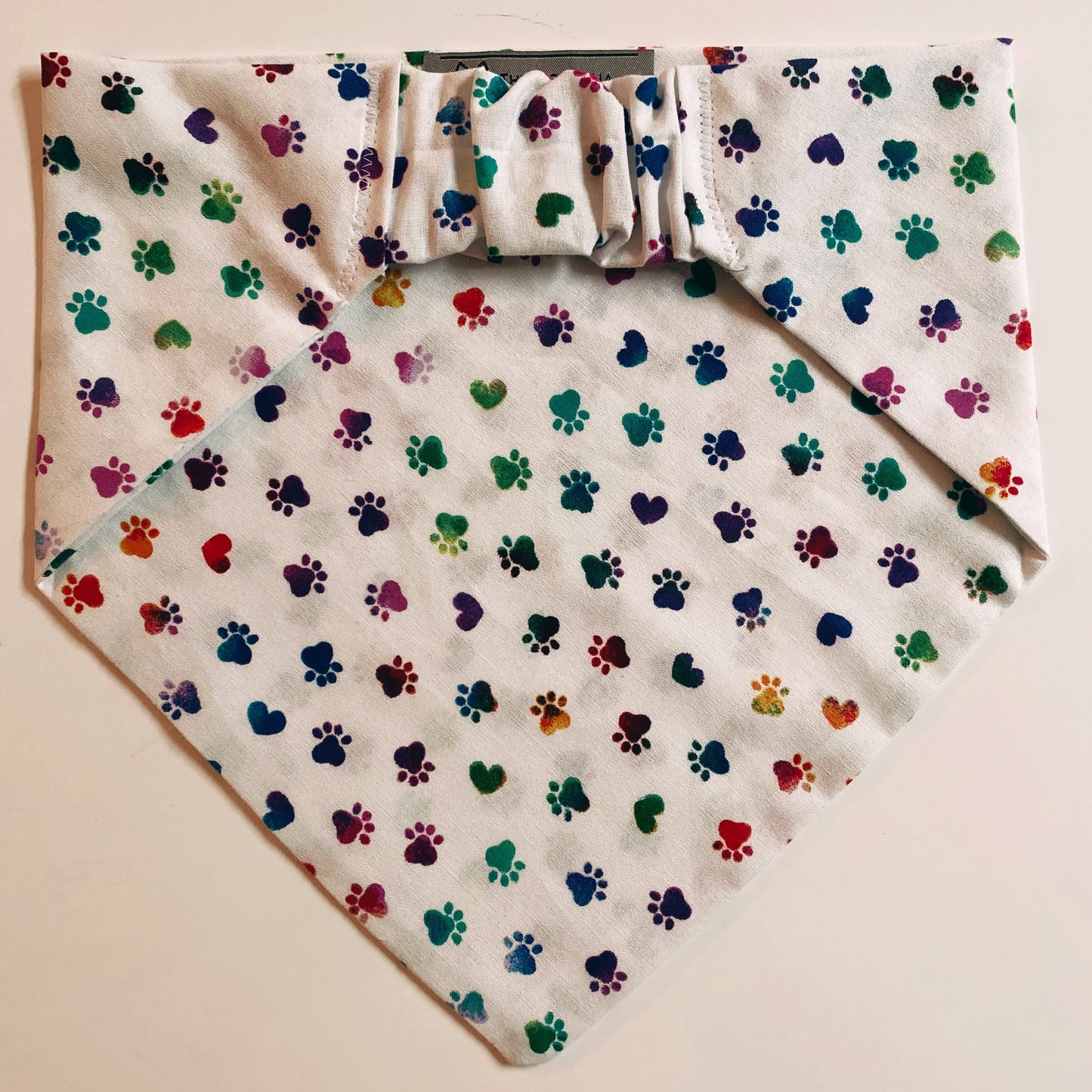 White Rainbow Paws Matching Set - Dogbana