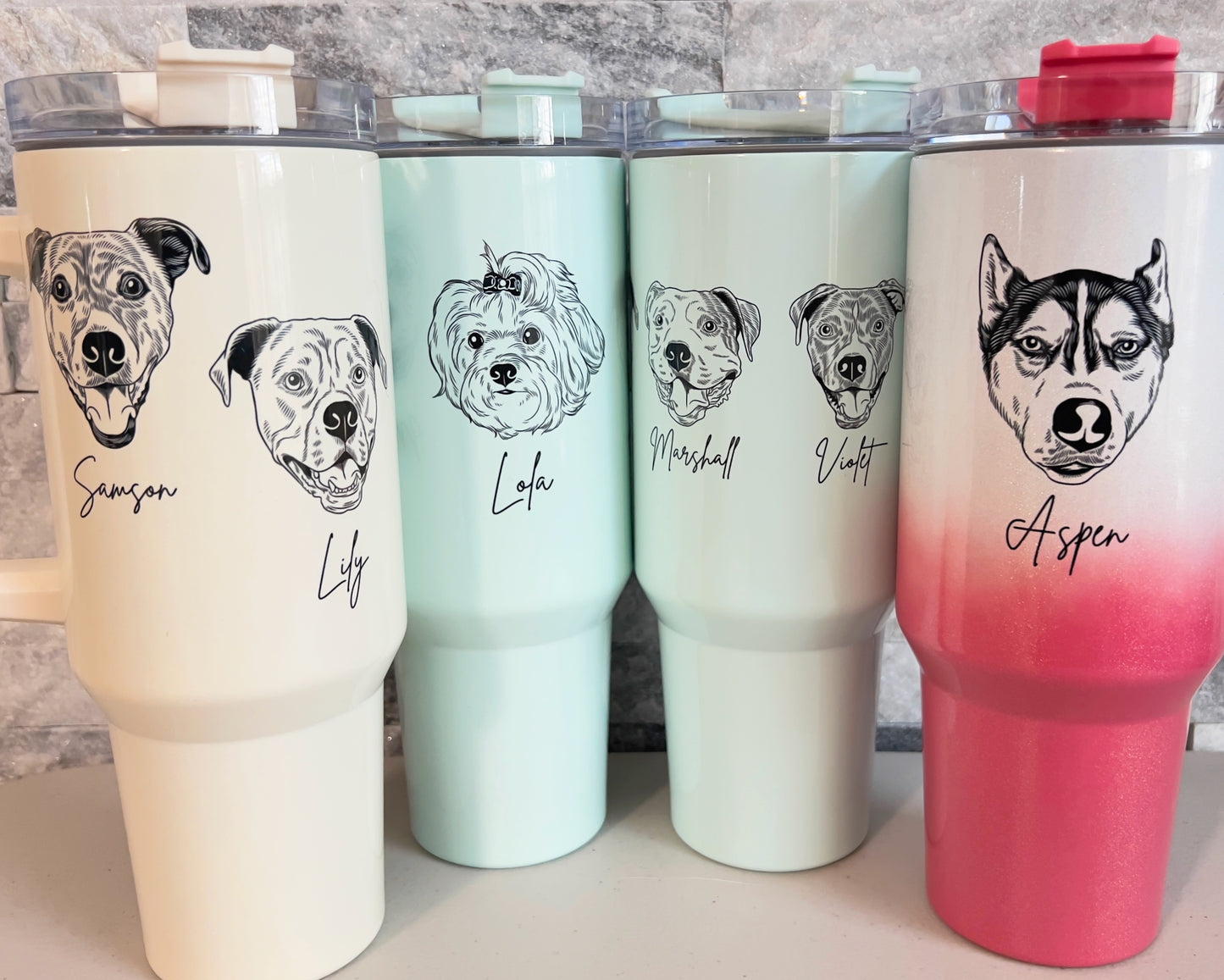 Custom 40oz Pet Tumbler