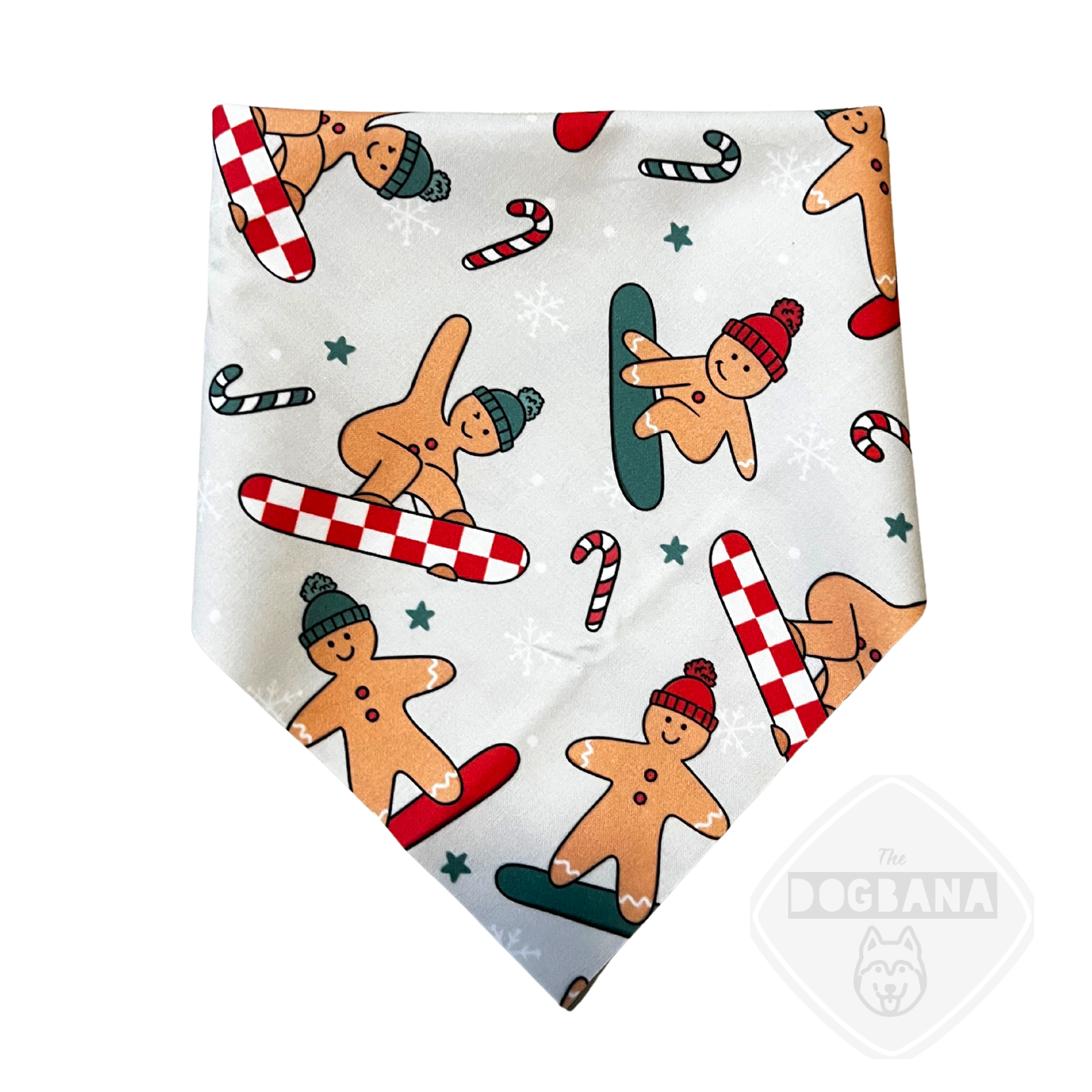 Snowboarding Gingerbread Bandana
