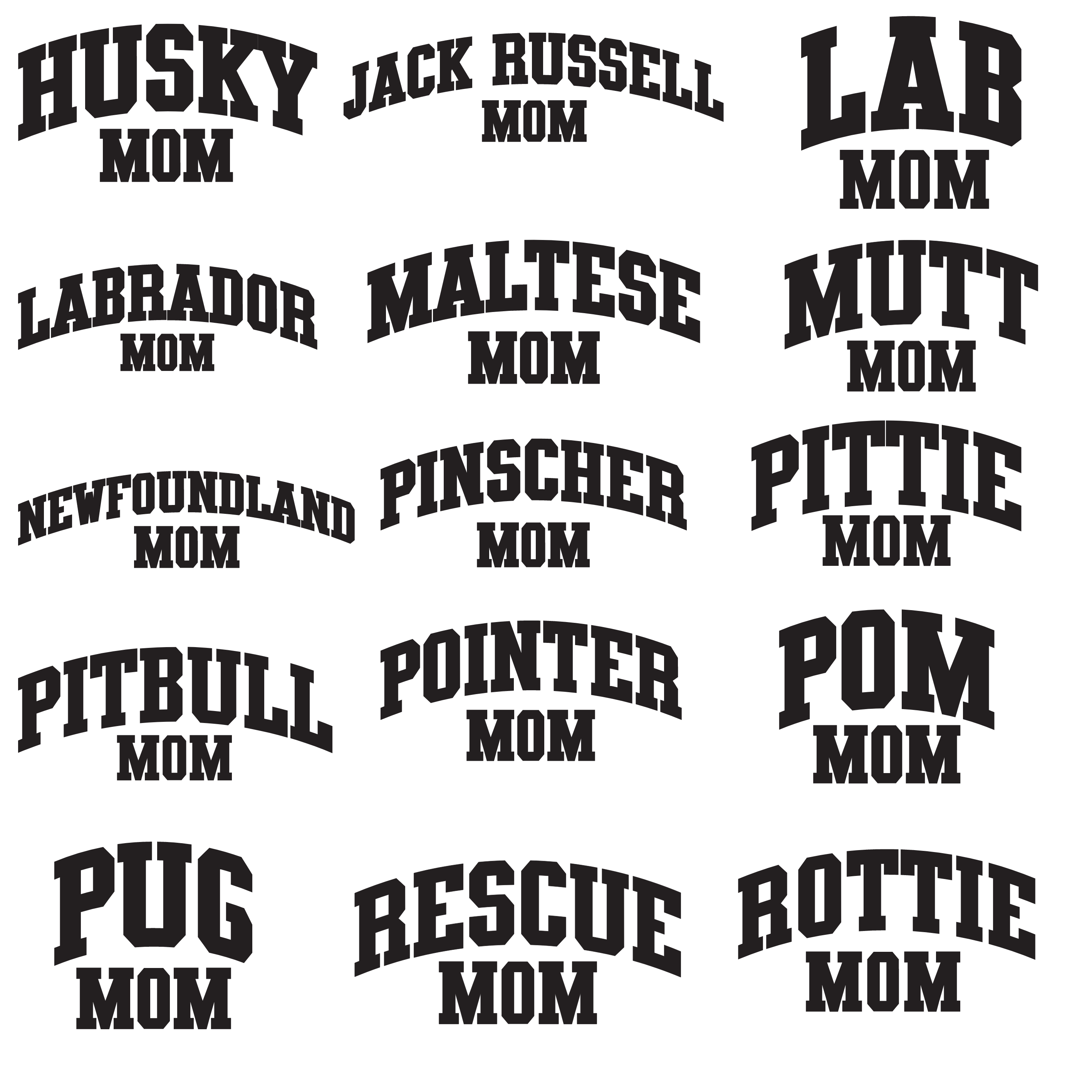 Dog Breed Varsity Crewneck