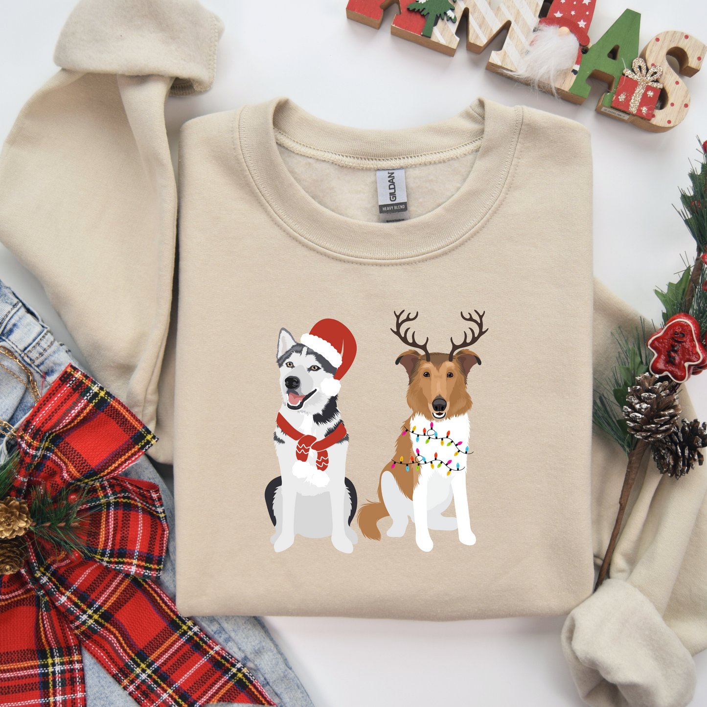 Custom Christmas Dog Crewneck