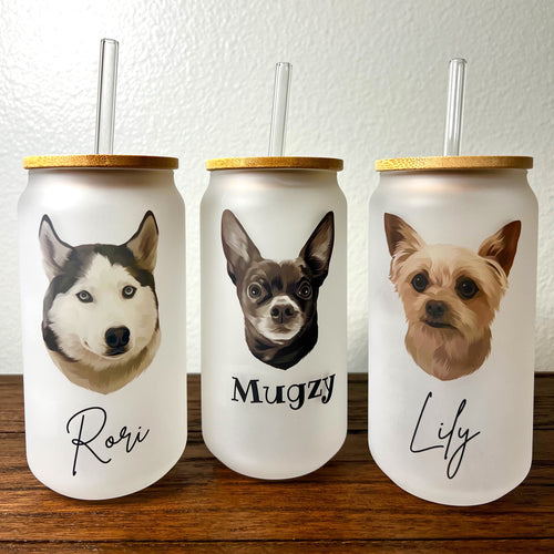 Cartoon Pet Portrait Tumbler