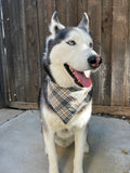 Grey Plaid Fall Bandana
