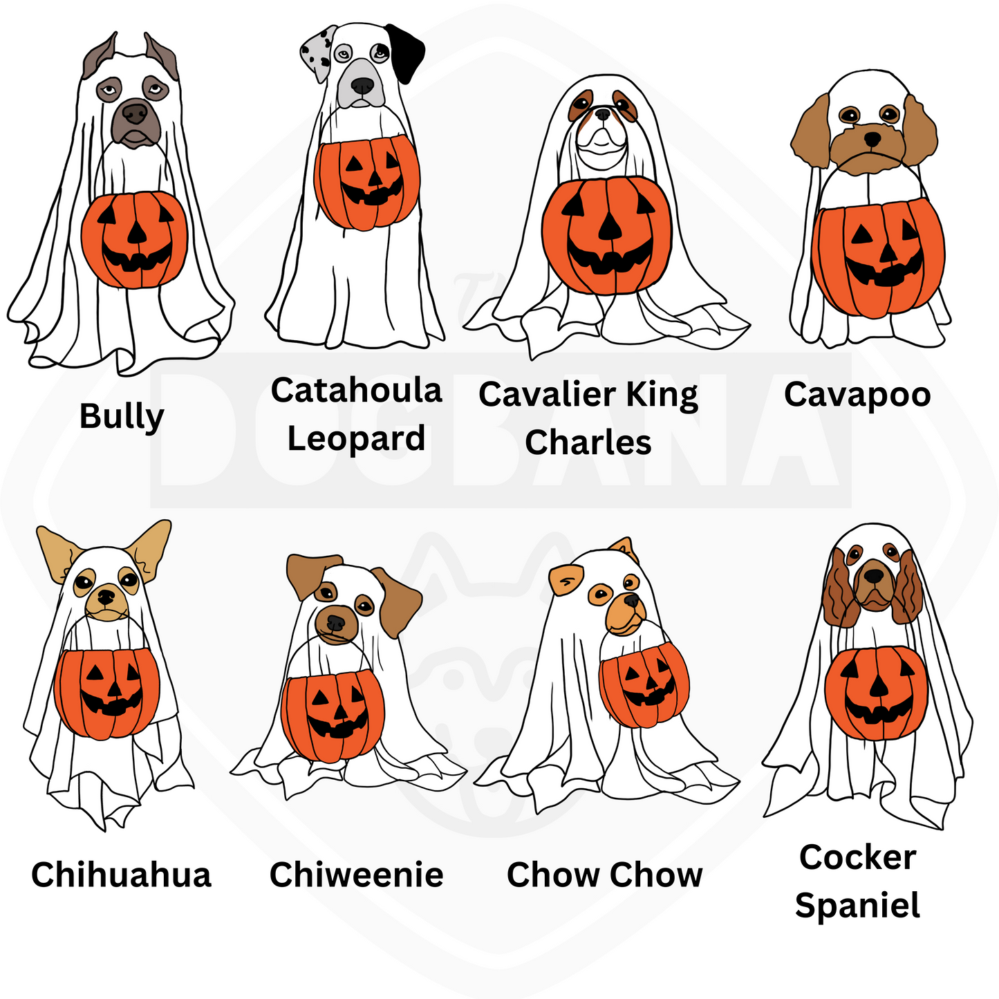 Custom Breed Ghost Dog Apparel