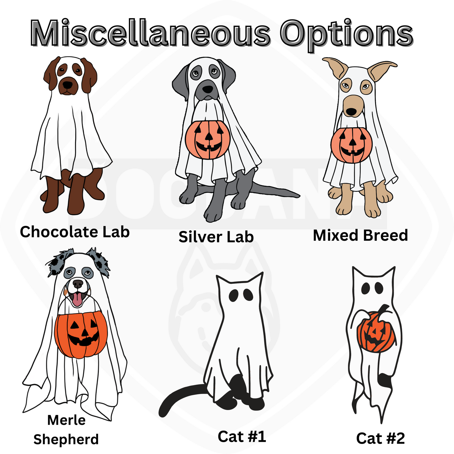 Custom Breed Ghost Dog Apparel