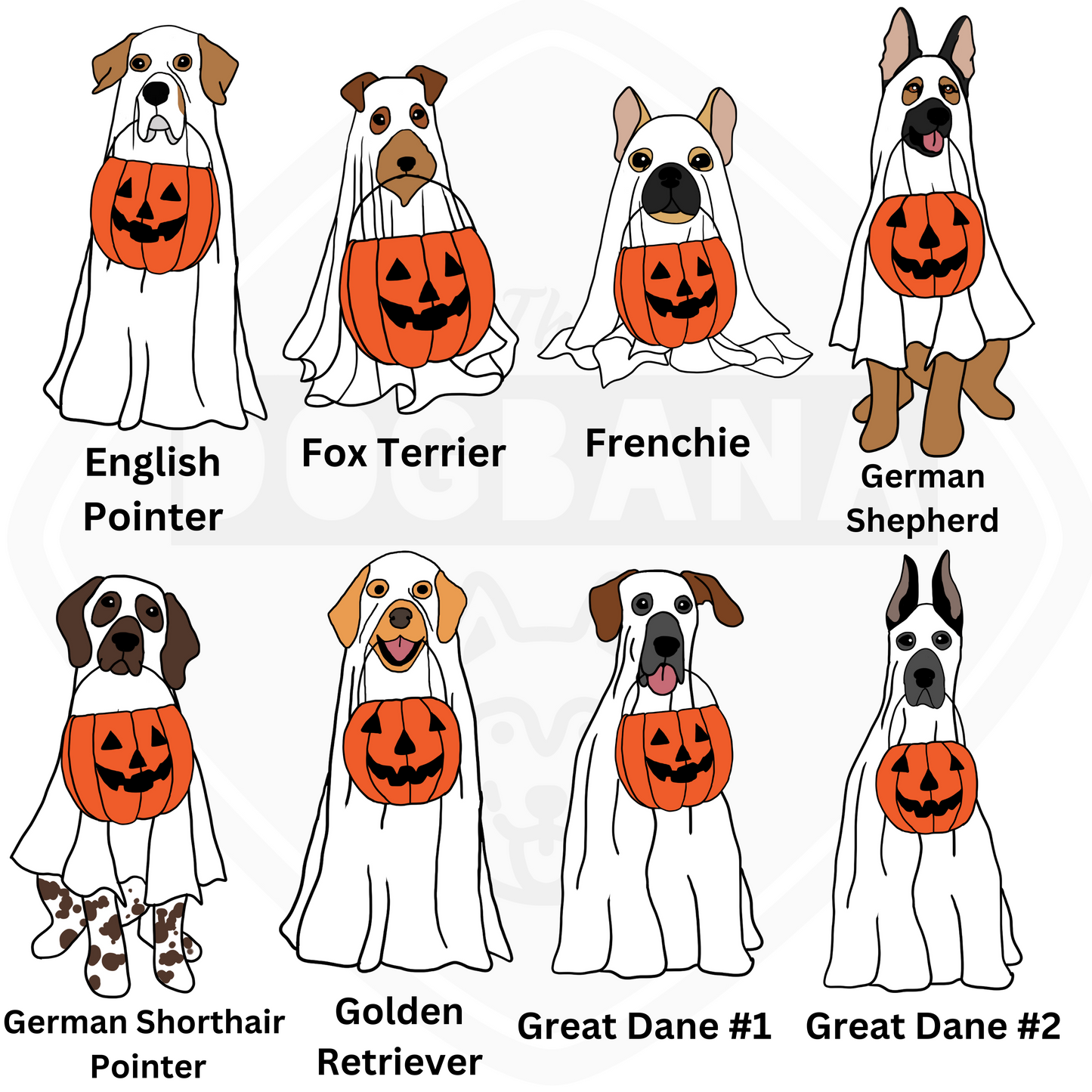 Custom Breed Ghost Dog Apparel