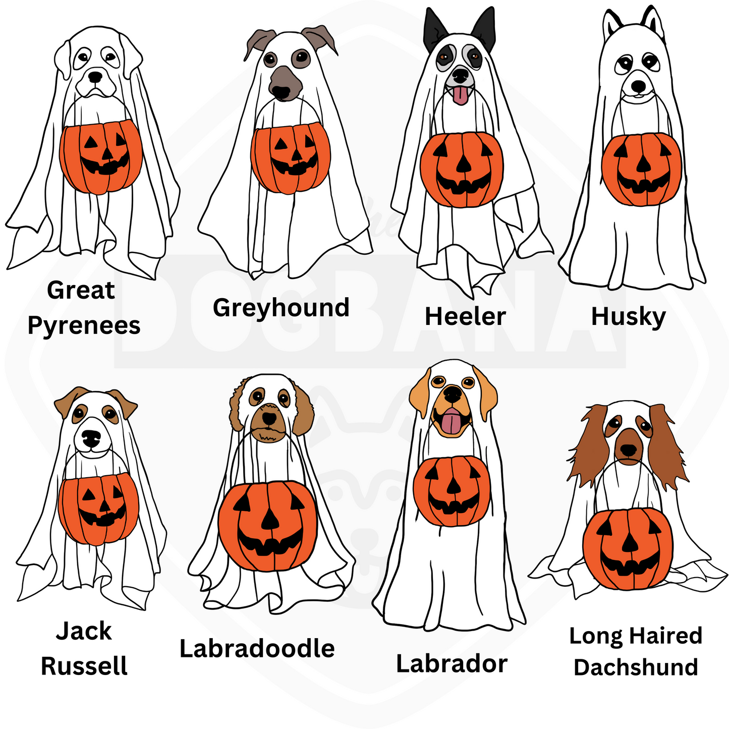 Custom Breed Ghost Dog Apparel