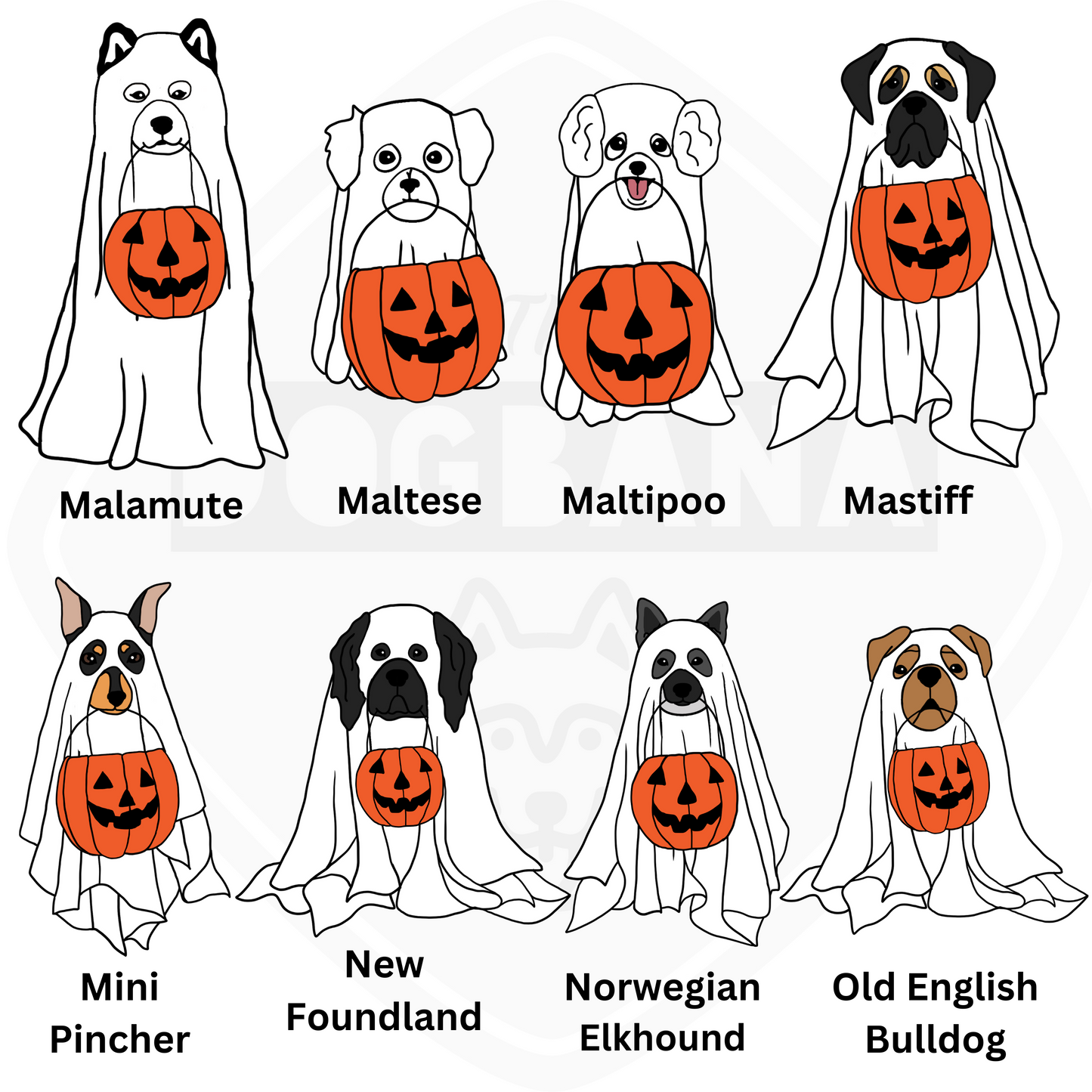 Custom Breed Ghost Dog Apparel
