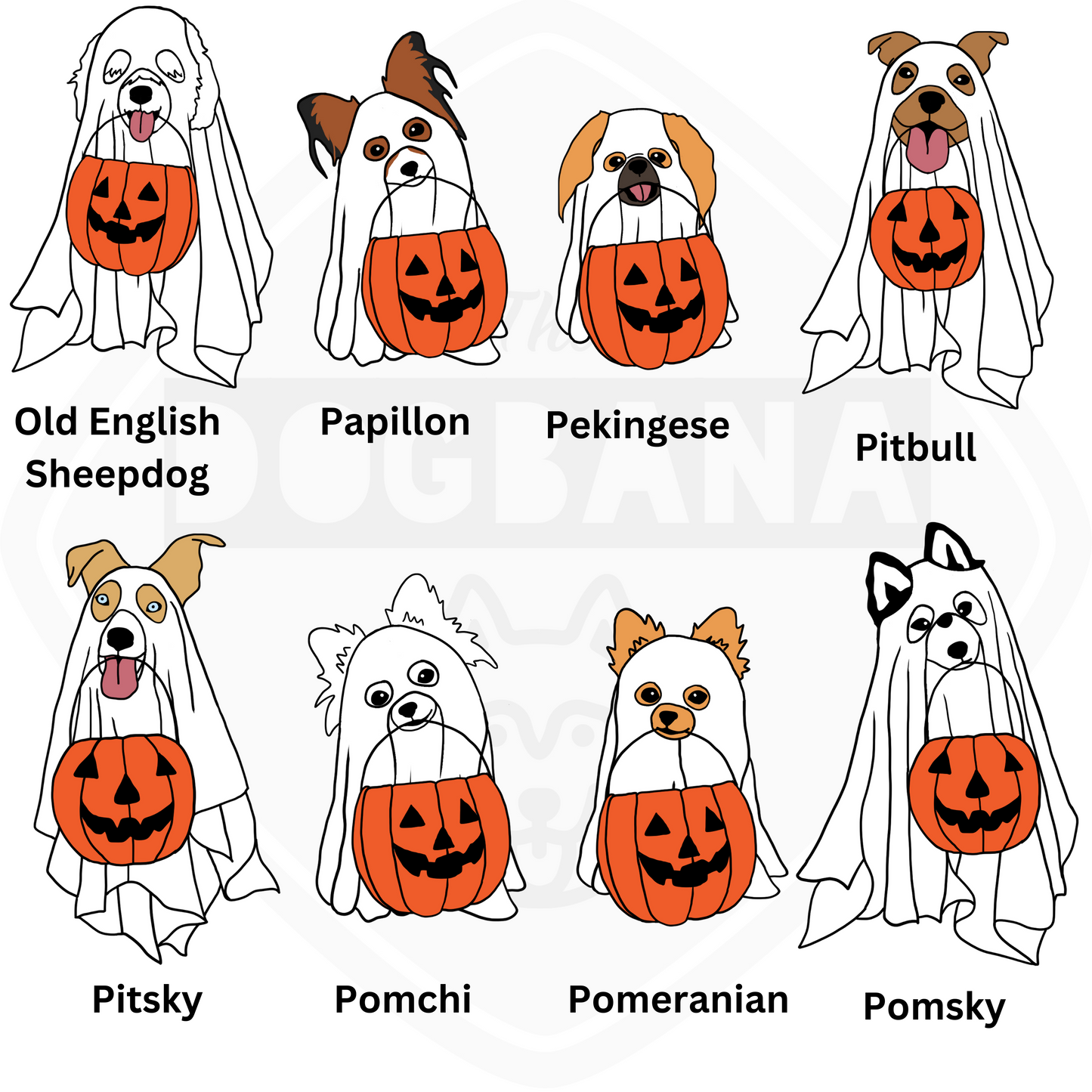 Custom Breed Ghost Dog Apparel