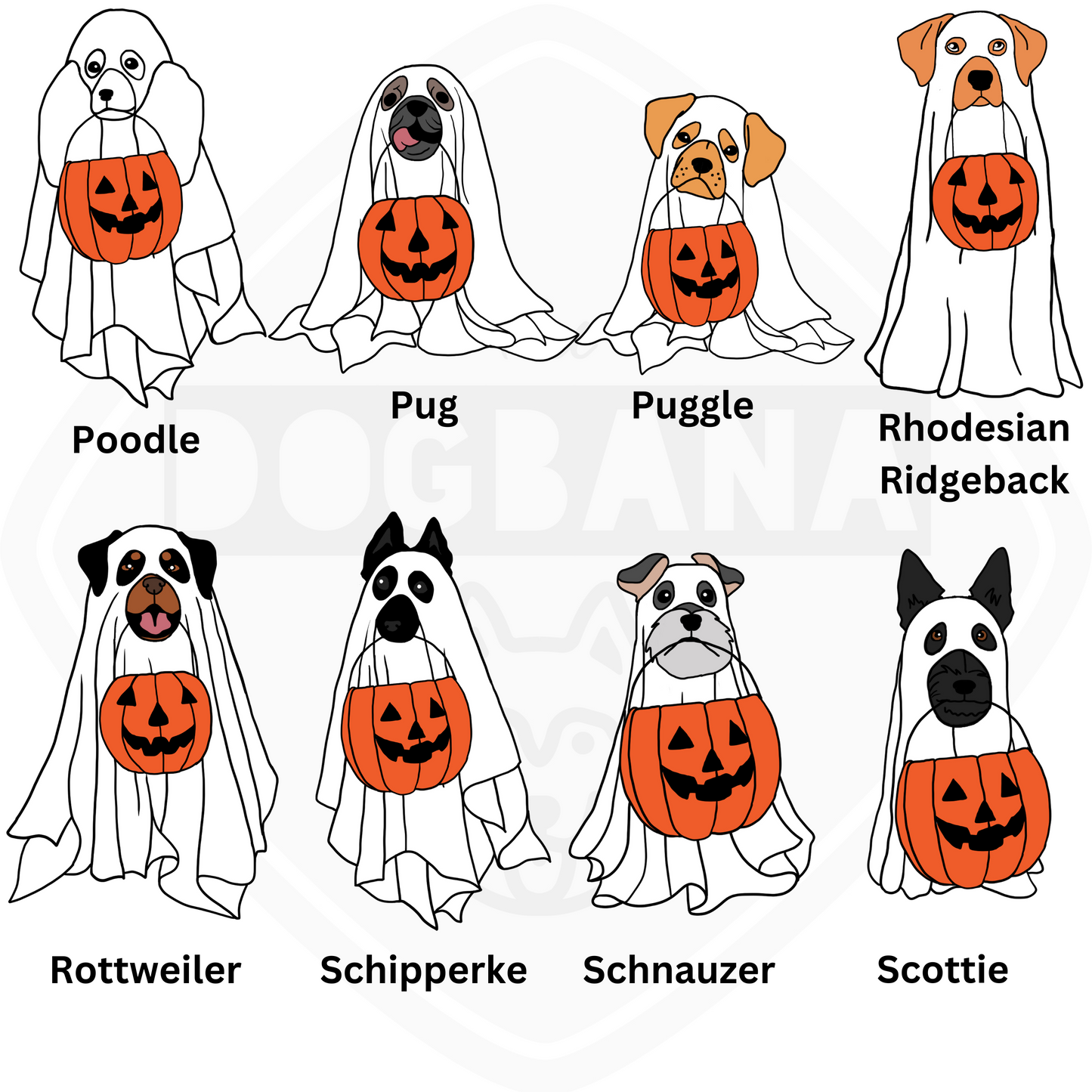 Custom Breed Ghost Dog Apparel