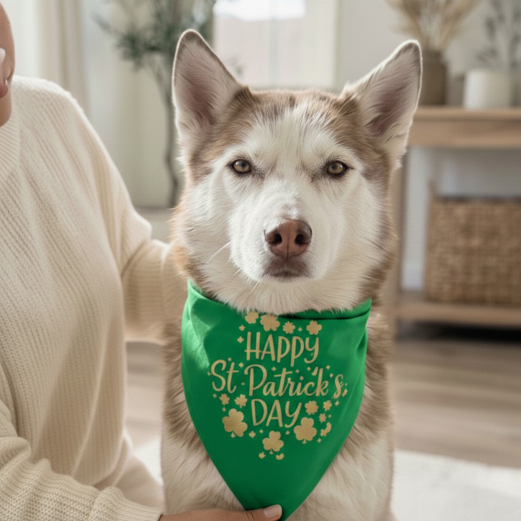 St. Patricks Day Dog Bandana