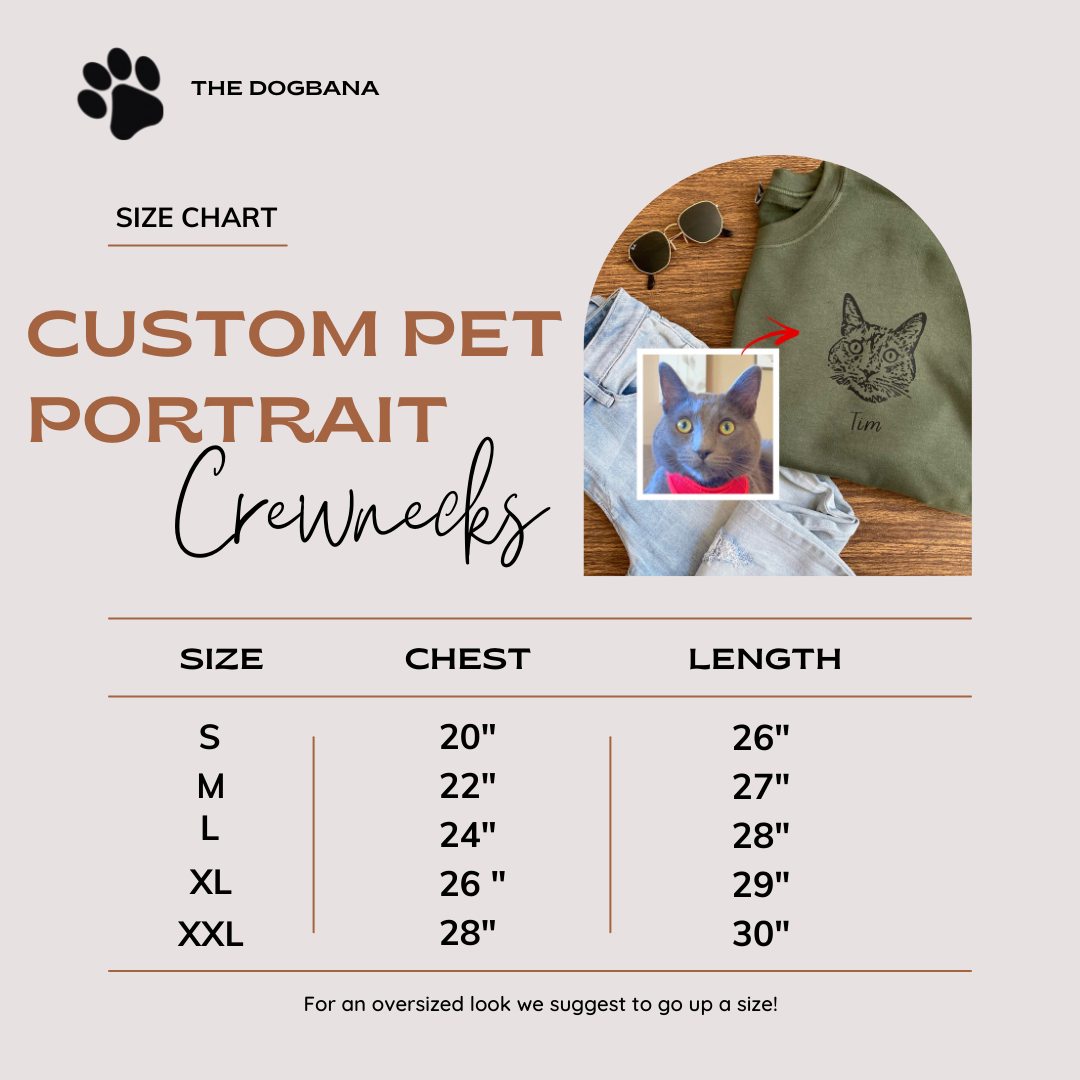 Custom Pet Portrait Crewneck