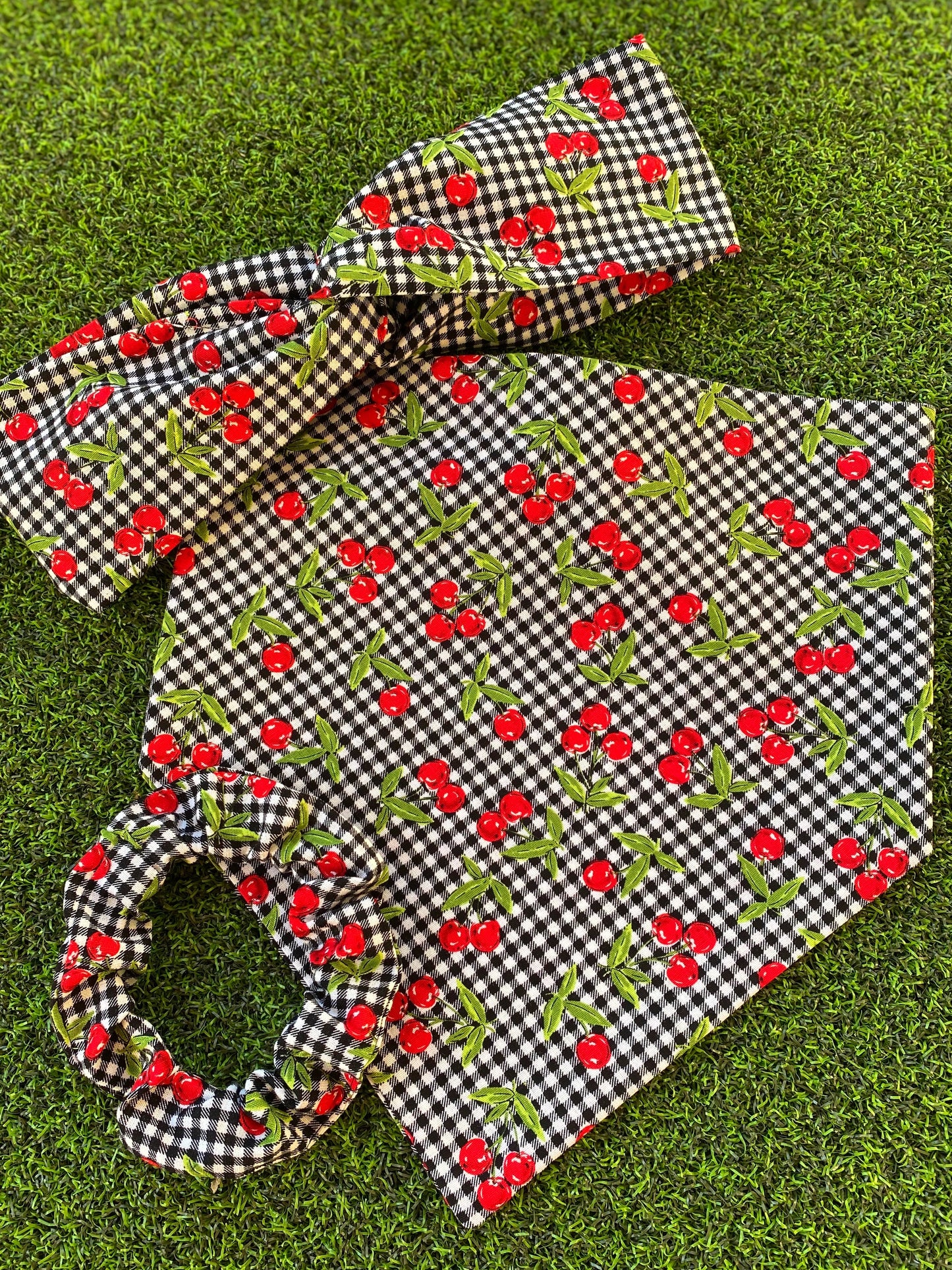 Checkered Cherry Matching Set - Dogbana 