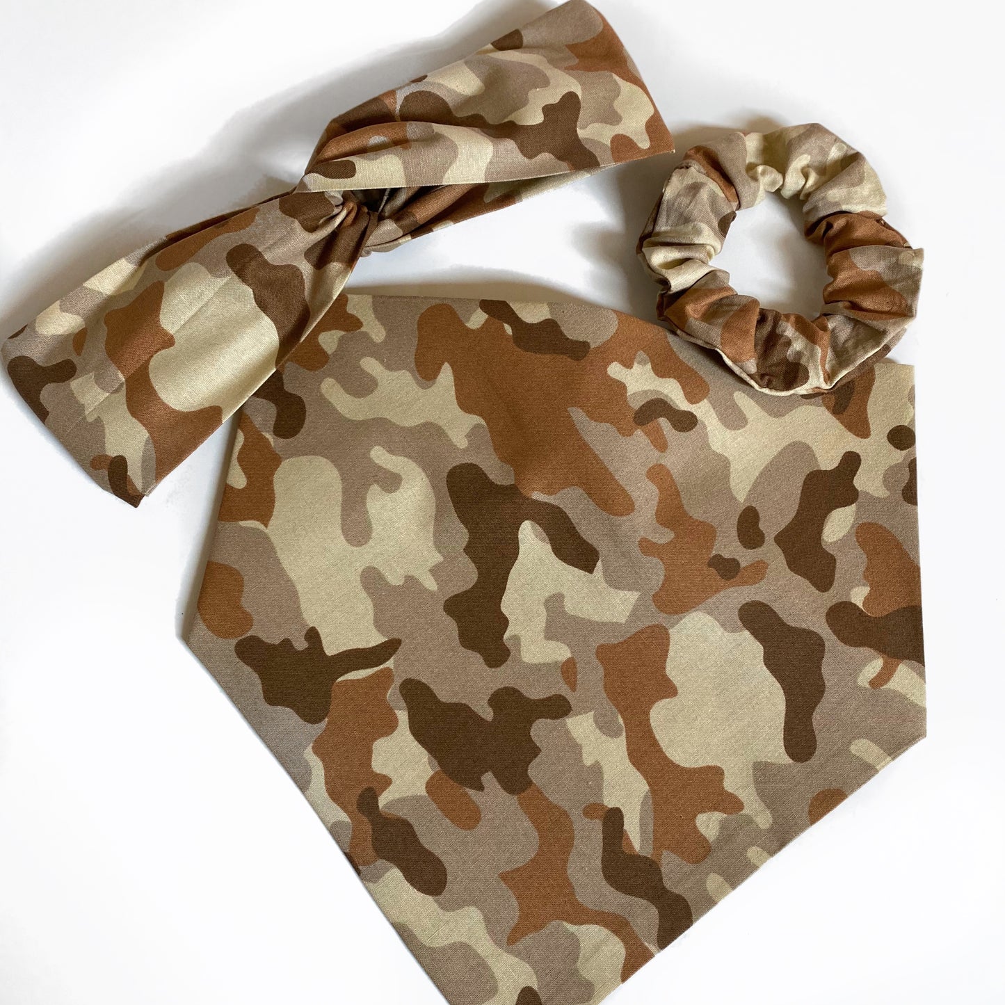 Tan Camouflage Matching Set - Dogbana 