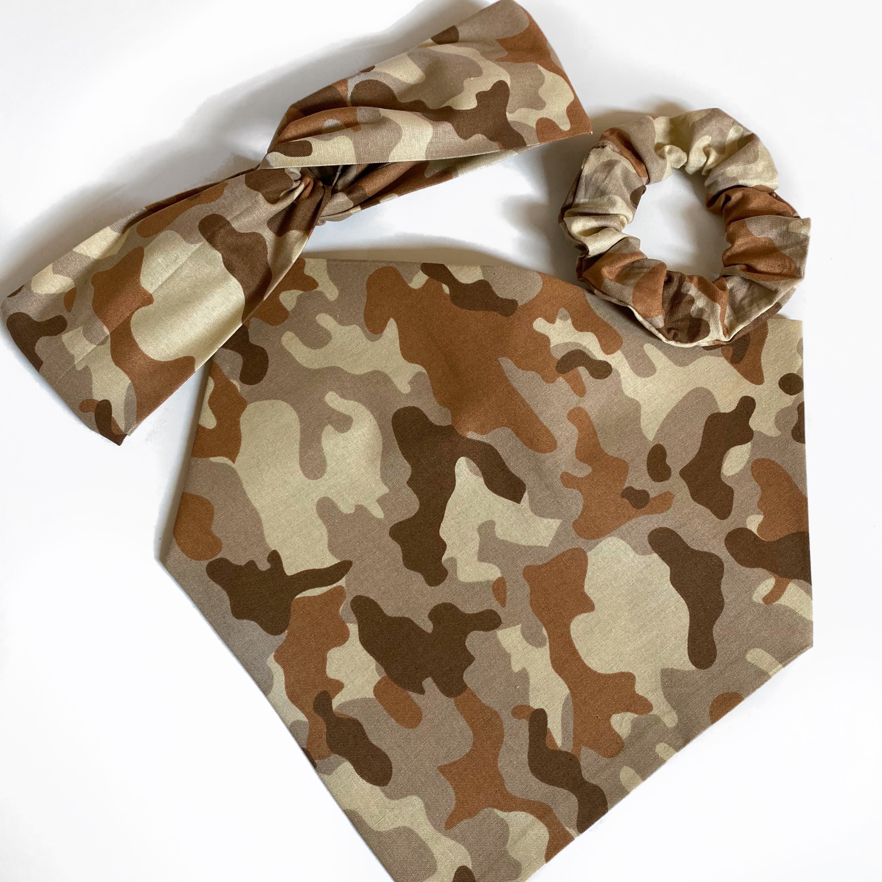 Tan Camouflage Matching Set - Dogbana 