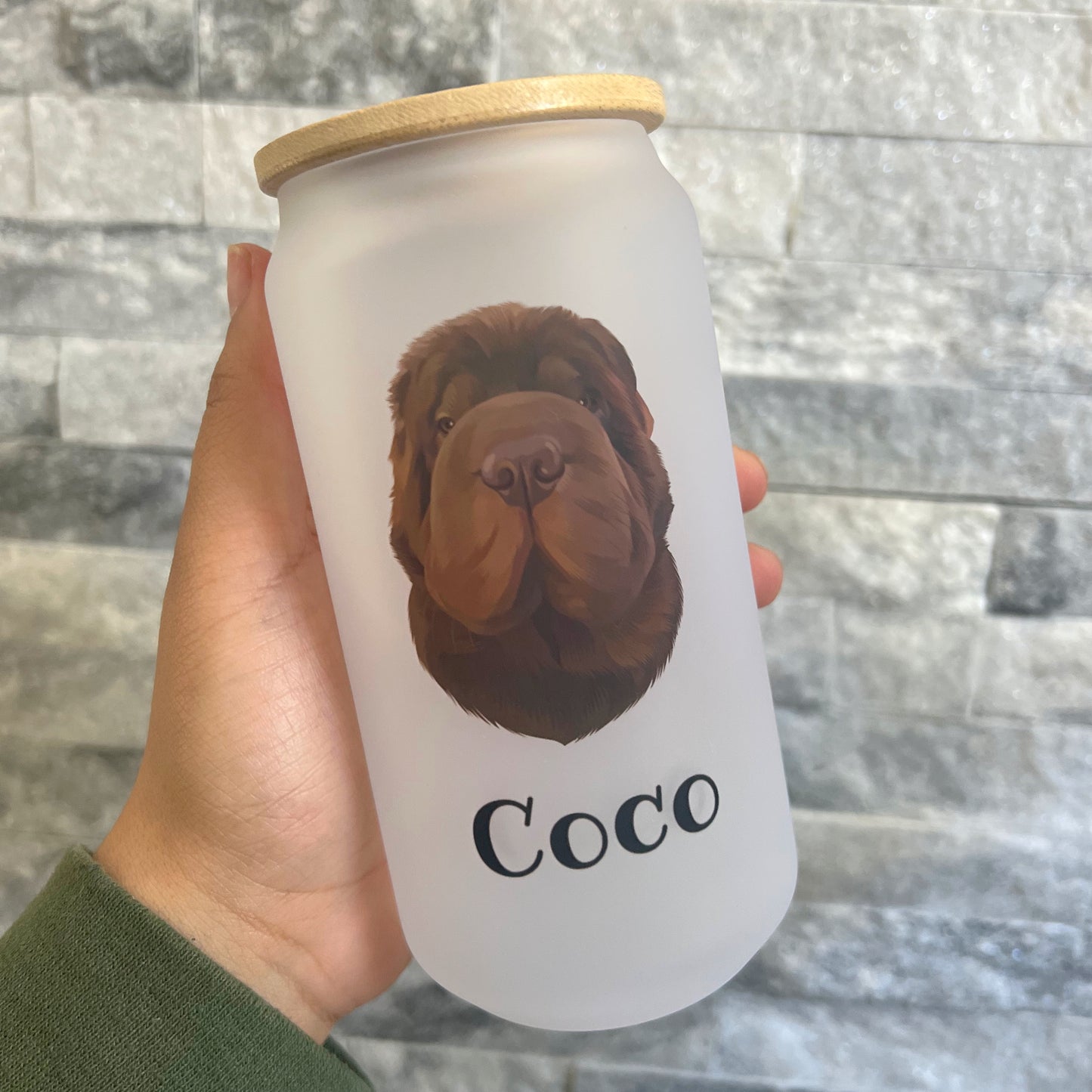 Cartoon Pet Portrait Tumbler