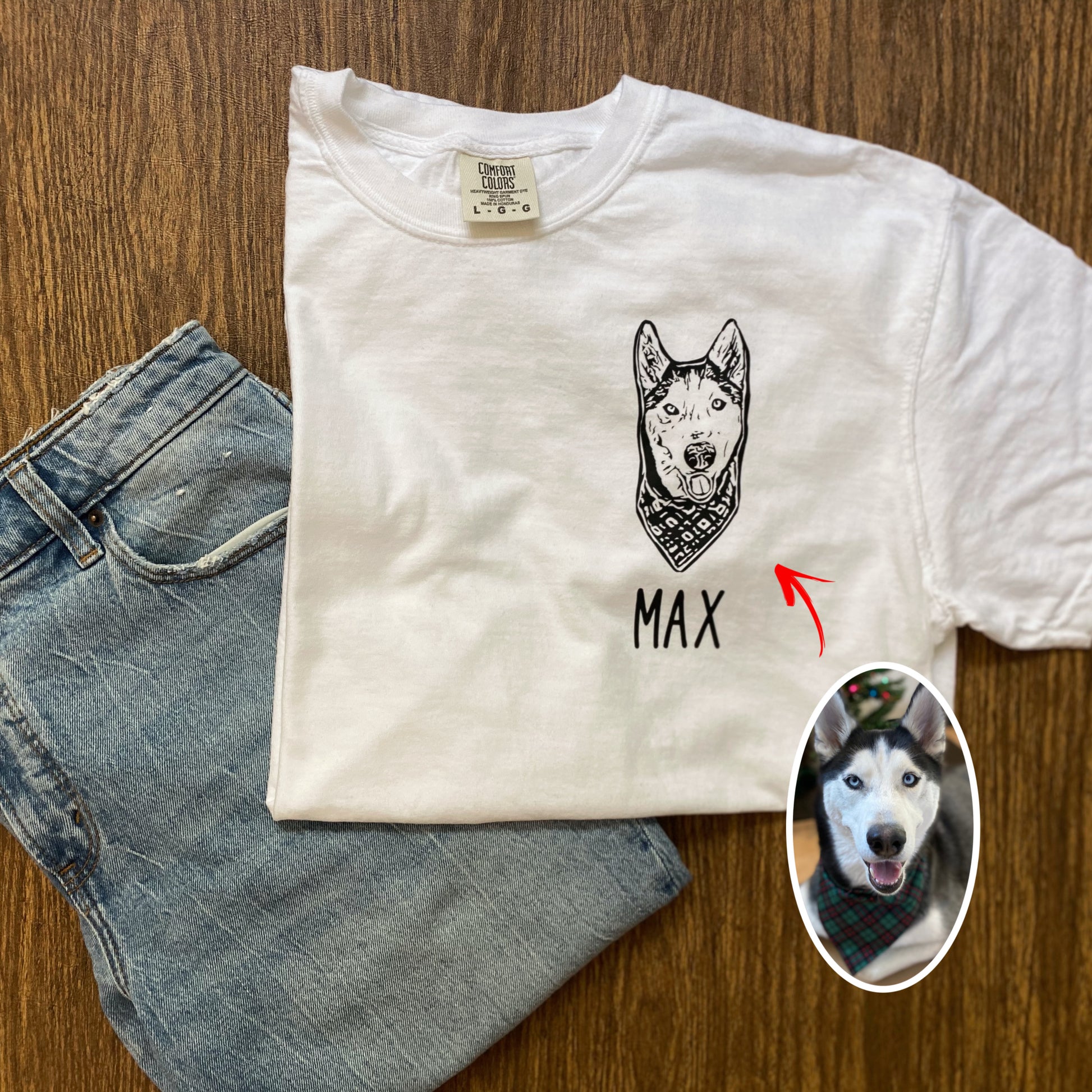 Custom Pet Portrait Shirt – The Dogbana