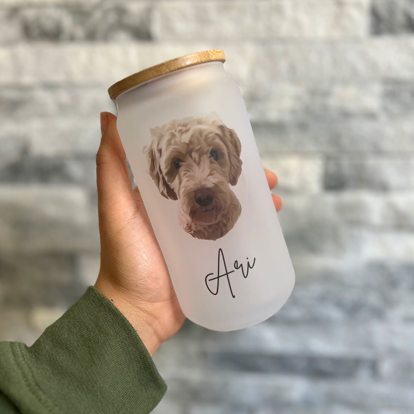 Cartoon Pet Portrait Tumbler